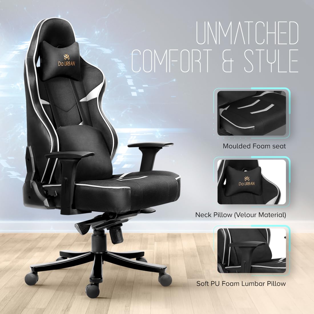 DA URBAN MUSTANG HIGH BACK GAMING CHAIR – Da Urban Furniture