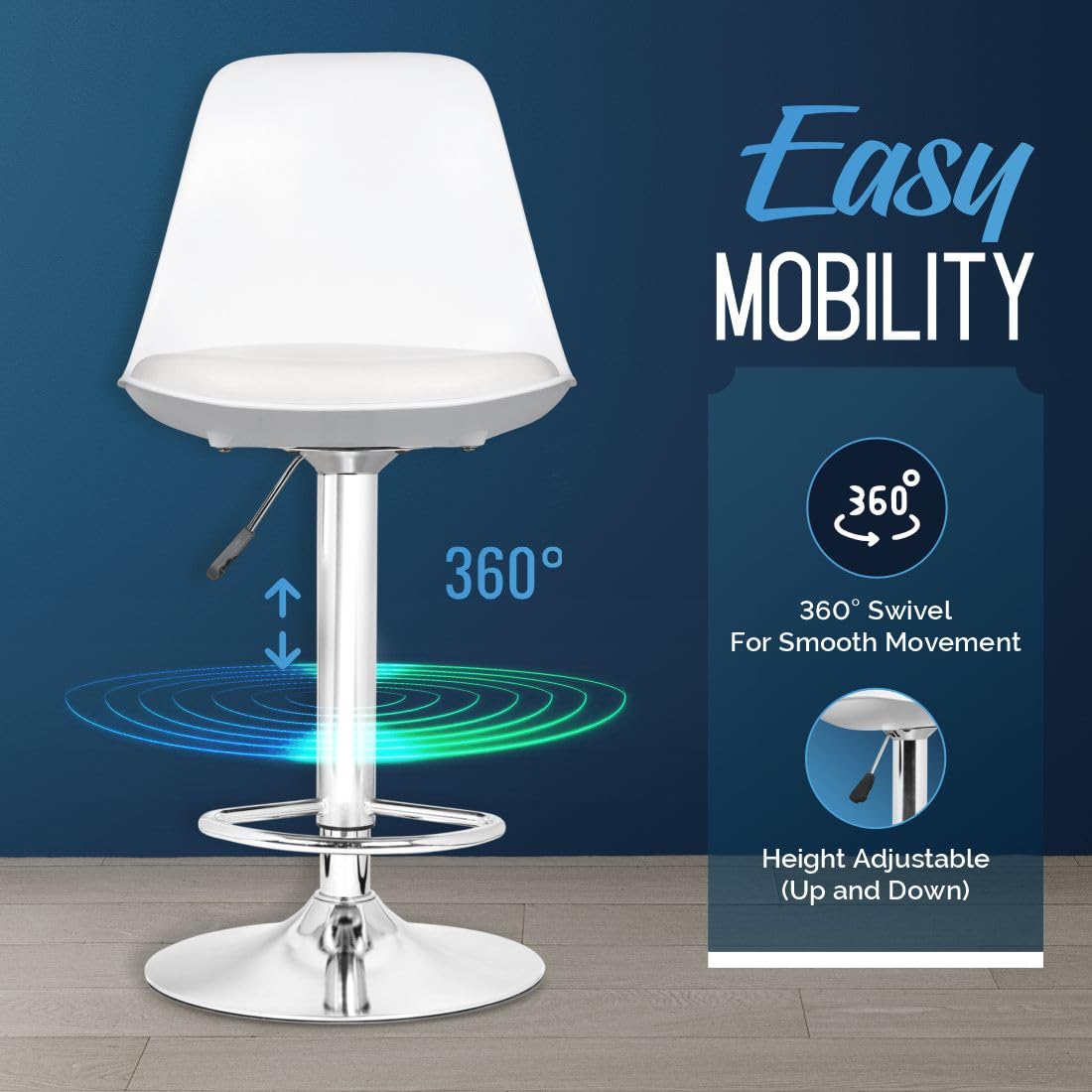 DA URBAN® VALURE HEIGHT ADJUSTABLE BAR STOOL