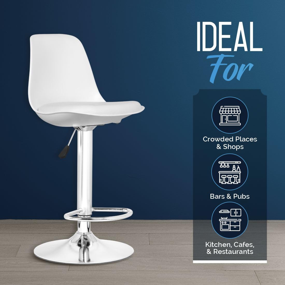 DA URBAN® VALURE HEIGHT ADJUSTABLE BAR STOOL