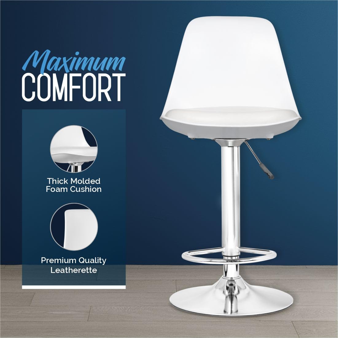 DA URBAN® VALURE HEIGHT ADJUSTABLE BAR STOOL