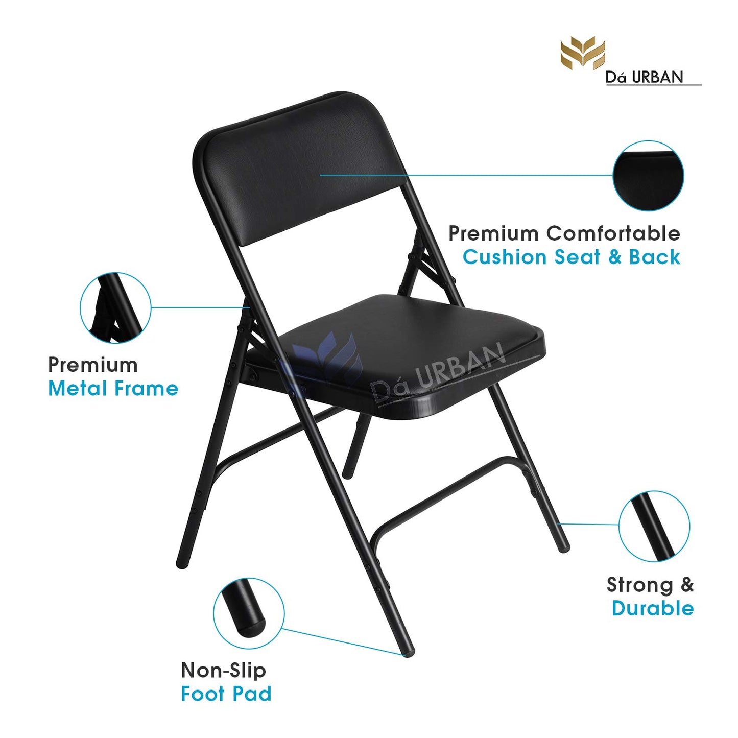DA URBAN FOLDING HEAVY DUTY STUDY CHAIR