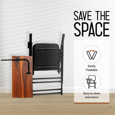 DA URBAN MARX FOLDING STUDY CHAIR WITH WRITING PAD