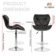DA URBAN EMBER REVOLVING BAR STOOL