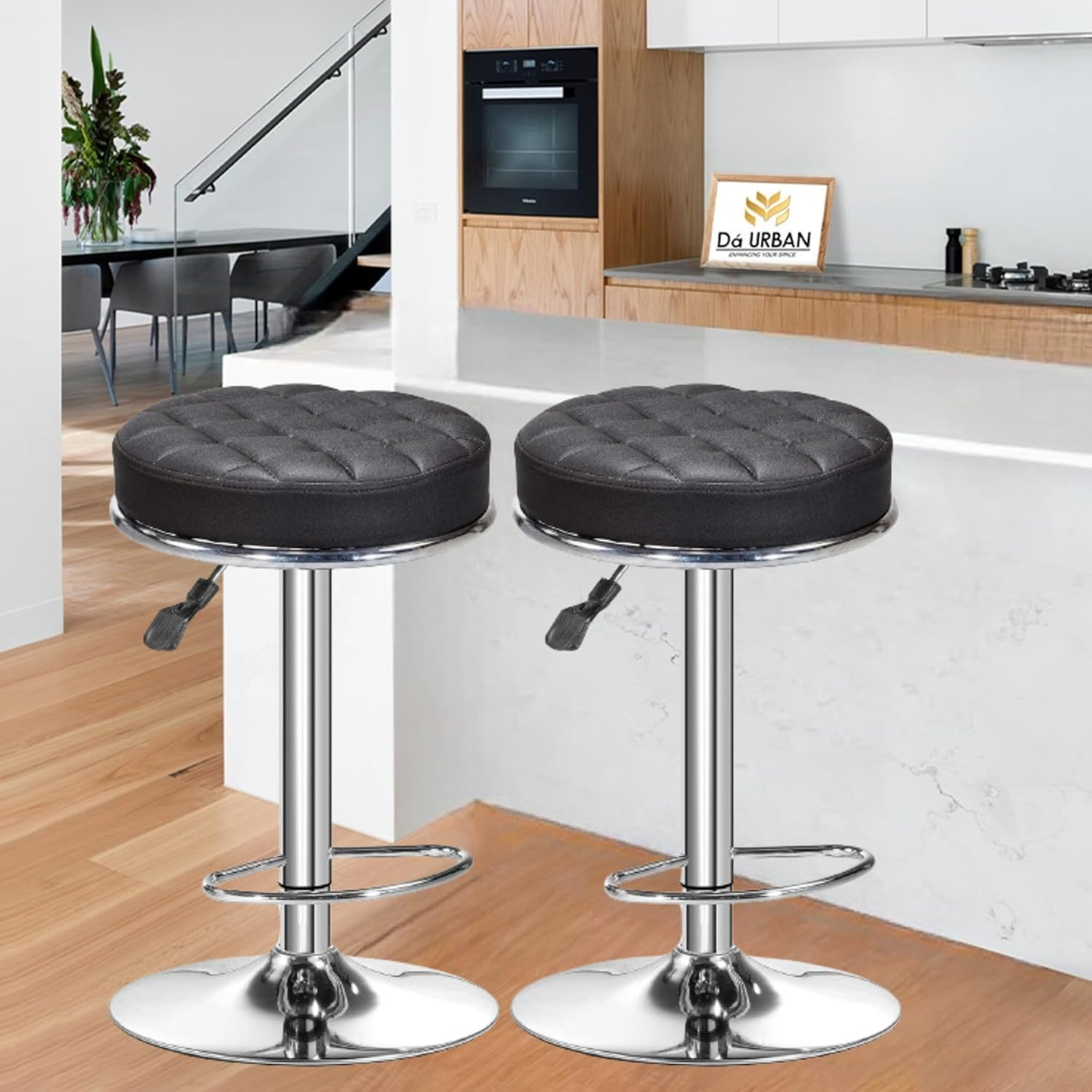 DA URBAN® KATLI HEIGHT ADJUSTABLE & REVOLVING BAR STOOL PACK OF 2