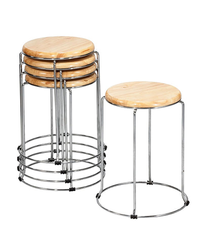 DA URBAN® WOOD PACK OF 5 | Multi Purpose | Stack Stool