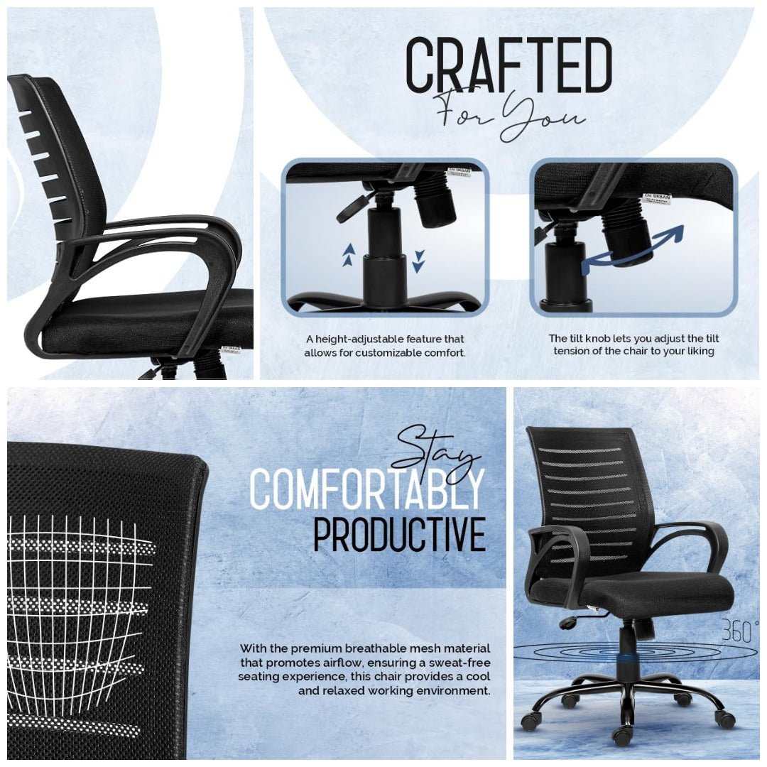 DA URBAN® MADDOX MID BACK MESH CHAIR