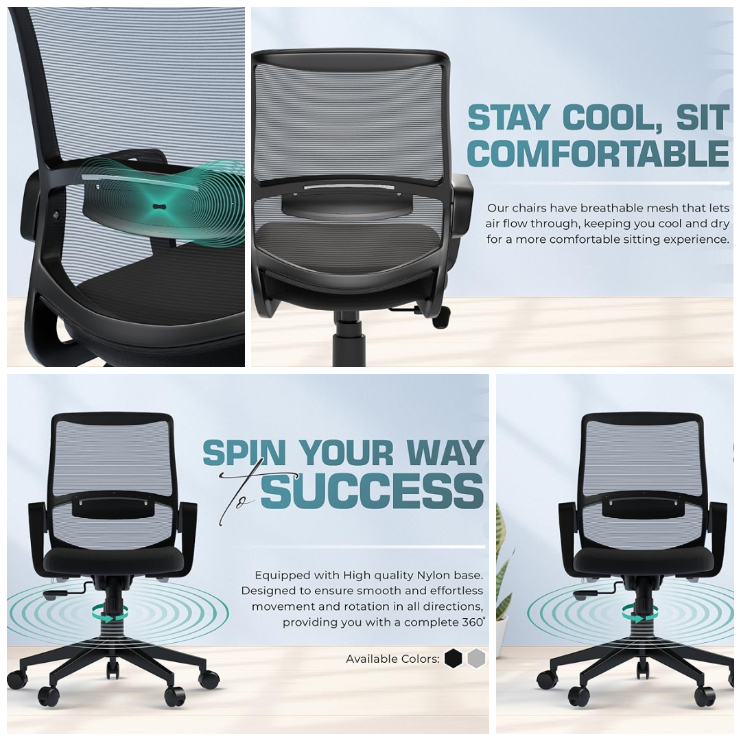 DA URBAN® DYSEN MID BACK OFFICE CHAIR