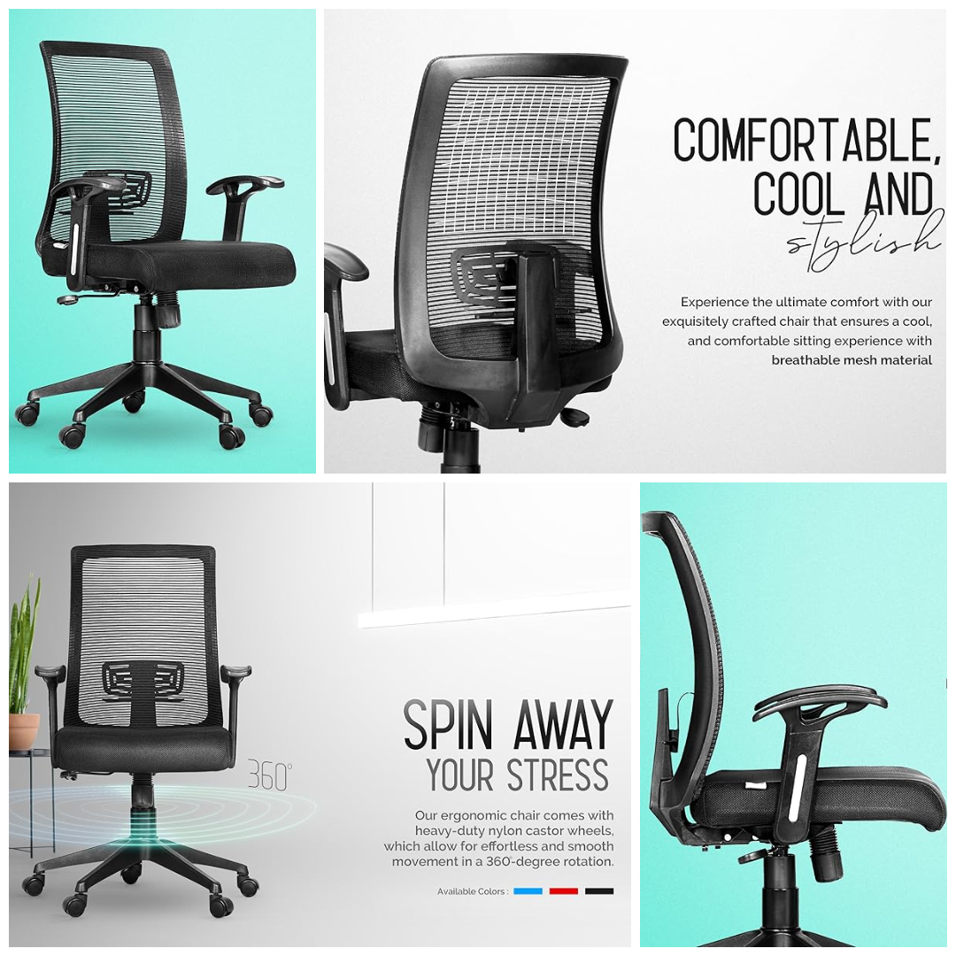 DA URBAN® ELITE MESH REVOLVING CHAIR