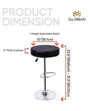 DA URBAN® ROUNDBAR HEIGHT ADJUSTABLE BAR STOOL
